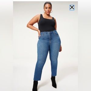 GOOD AMERICAN - GOOD CLASSIC RAW HEM